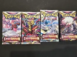 Pokemon Lost Origin Booster Packs Complete Art Set (4 Packs) FACTORY SEALED - Image 1