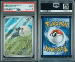 2025 Hop's Wooloo 170/159 Pokemon Journey Together Illustration Rare PSA 9 - Image 1