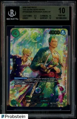 One Piece TCG Roronoa Zoro SP PRB02-006 BGS 10 - Image 1