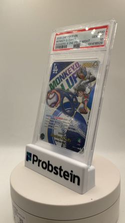 2025 One Piece En Dodgers X One Piece Night #010 Monkey D. Luffy PSA 10 GEM MINT - Image 2