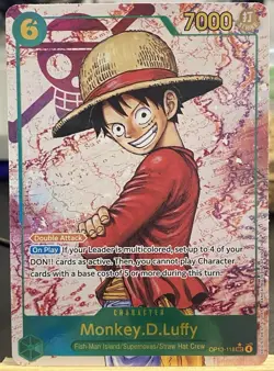 One Piece - Monkey D Luffy OP13-118 SEC Alt Art - Carrying On His Will - NM/M - Image 1