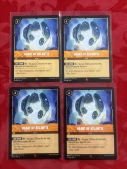 4x Disney Lorcana Into The Inklands - Heart Of Atlantis - 30/204 MINT x4 - Image 1