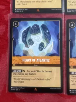 4x Disney Lorcana Into The Inklands - Heart Of Atlantis - 30/204 MINT x4 - Image 4