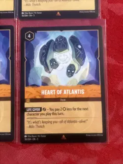 4x Disney Lorcana Into The Inklands - Heart Of Atlantis - 30/204 MINT x4 - Image 5