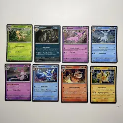 Pokemon TCG Prismatic Evolutions Costco Mini Tin Cosmos Promo Cards Set Of 8 - Image 1