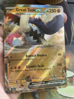 Great Tusk ex 123/198 - Scarlet & Violet - Double Rare Holo Pokemon Card NP - Image 2
