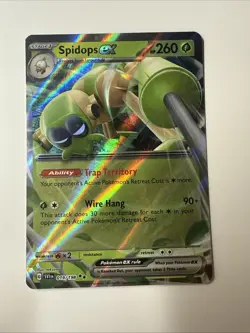 Pokemon TCG Spidops EX Pokemon Scarlet & Violet 19/198 Card TCG Holo NP - Image 1