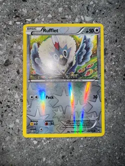 Pokemon TCG Cards Rufflet 129/162 BREAKthrough Reverse Holo - Image 3