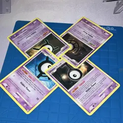 Pokemon Unown U, X, A, T Card Lot - DP Series (4 Cards) (READ DESC) - Image 1