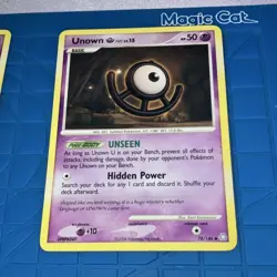 Pokemon Unown U, X, A, T Card Lot - DP Series (4 Cards) (READ DESC) - Image 2