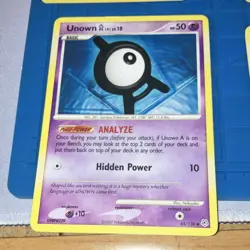 Pokemon Unown U, X, A, T Card Lot - DP Series (4 Cards) (READ DESC) - Image 4