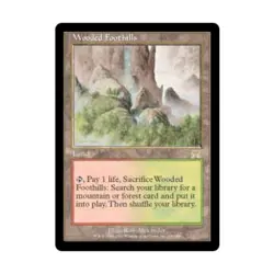 WotC MtG Onslaught Wooded Foothills (R) NM - Image 1