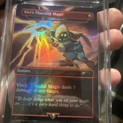 MTG Error Vivi's Thunder Magic Foil Secret Lair x Final Fantasy FFIX CGC 9 Mint - Image 4