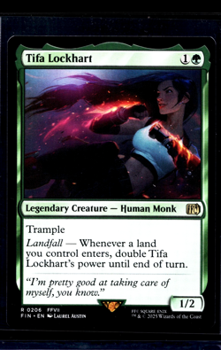 2025 MTG Magic The Gathering FFVII FF 7 Final Fantasy #206 Tifa Lockhart - Image 1