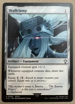 Magic the Gathering MTG - Final Fantasy 7 - Skullclamp - 355 - Regular - Image 1