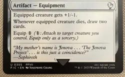 Magic the Gathering MTG - Final Fantasy 7 - Skullclamp - 355 - Regular - Image 3