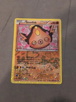 Stunfisk RC12/RC25 Legendary Treasures Radiant Collection Pokemon Card LP 2013 - Image 1