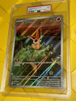 2025 POKEMON SVP VICTINI BLACK STAR PROMO JUMBO #208 PSA 9 - Image 1