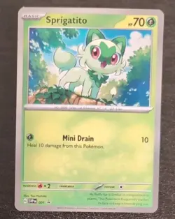 Sprigatito SVP 001 Black Star Promo Pokemon TCG Scarlet & Violet - Image 1