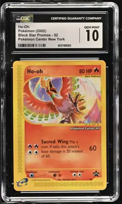 Pokemon Center NY Ho-Oh #52 Gem Mint 10 CGC - Image 1