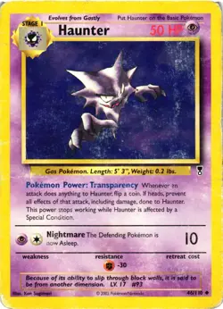 Pokemon TCG Haunter 46/110 Legendary Collection WOTC Unlimited DMG - Image 1