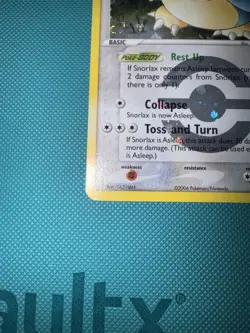Snorlax 15/112 Holo Rare FireRed & LeafGreen Pokemon Reverse Holo SWIRL! - Image 5