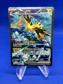 Pokemon Scarlet & Violet 151 Zapdos ex 202/165 Special Illustration Rare NM - Image 1
