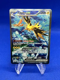 Pokemon Scarlet & Violet 151 Zapdos ex 202/165 Special Illustration Rare NM - Image 2
