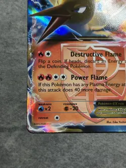 Pokemon Moltres EX TCG Team Plasma 14/135 Plasma Storm Ultra Rare MP - Image 3
