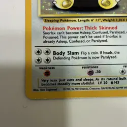 Pokemon TCG LOT of 2 Snorlax Jungle Rare HOLO/BASE 11/64 27/64 1999 PLEASE READ - Image 3