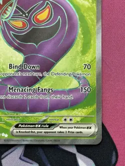 Arbok ex 185/165 Rare Full Art Pokemon Scarlet & Violet 151 NEAR MINT NM - Image 4