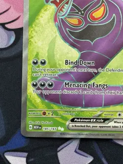 Arbok ex 185/165 Rare Full Art Pokemon Scarlet & Violet 151 NEAR MINT NM - Image 5