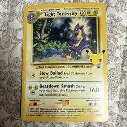 Pokemon TCG Light Toxtricity SWSH137 120 HP 25th Anniversary Promo 2021 Holo - Image 1