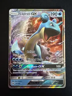 Lapras GX 35/149 Ultra Rare Pokemon SM Base Set NM - Image 1