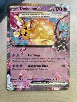 Dedenne ex 093/193 Double Rare Paldea Evolved Pokemon TCG Never Played - Image 1