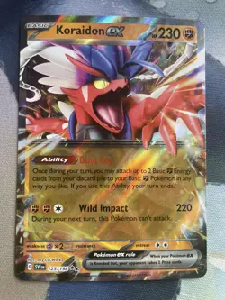 Pokemon TCG : SV SCARLET & VIOLET KORAIDON ex 125/198 ULTRA RARE Never Played - Image 1