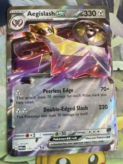 Aegislash ex #135 Double Rare -Pokemon Paradox Rift Never Played - Image 2