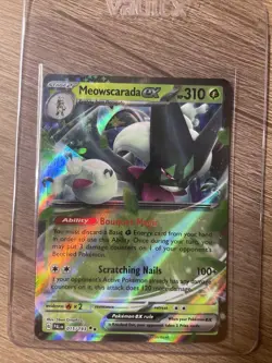 Pokemon TCG Meowscarada EX 015/193 SV Paldea Evolved Double Rare NM - Image 3