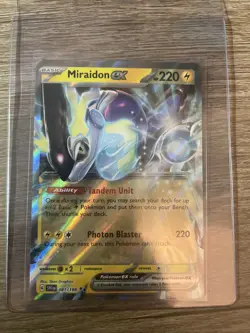 Miraidon EX 081/198 Double Rare Full Art Holo Pokemon Scarlet & Violet TCG NP - Image 3