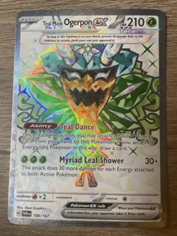 Pokemon TCG Teal Mask Ogerpon ex Scarlet & Violet-Twilight Masquerade 190/167 NP - Image 1