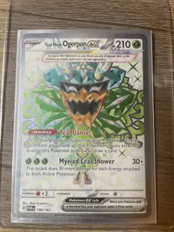 Pokemon TCG Teal Mask Ogerpon ex Scarlet & Violet-Twilight Masquerade 190/167 NP - Image 3