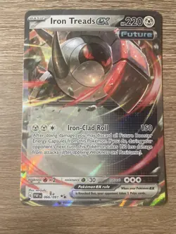Pokemon TCG Iron Treads ex Scarlet & Violet: Paldean Fates 066/091 Never Played - Image 1