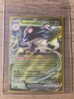 Pokemon TCG Toedscruel ex Scarlet & Violet: Paldean Fates 005/091 Holo Double... - Image 3
