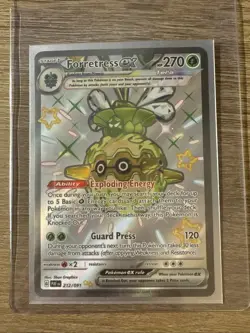 Pokemon TCG Forretress ex Scarlet & Violet: Paldean Fates 212/091 Holo Shiny NP - Image 3