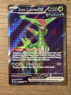 Iron Leaves Ex 186/162 Pokemon TCG: Temporal Forces Full Art Rare NP - Image 1