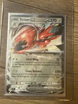 Pokemon TCG Scizor ex 111/162 Temporal Forces Double Rare Never Played - Image 3