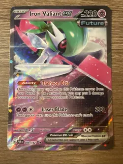 Iron Valiant ex 089/182 - Paradox Rift - Pokemon TCG - Double Rare Never Played - Image 1