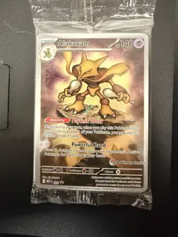 Pokemon Center Alakazam Mega Evolutions Stamped 009 ETB Promo, Sealed - Image 1