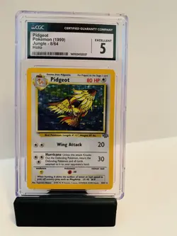 CGC 5 Excellent 1999 Pokemon Pidgeot Jungle Holo 8/64 - Image 1