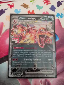 125/197 Charizard ex Prize Pack Series Stamped Play Pokemon TCG Obsidian Flames - Image 1